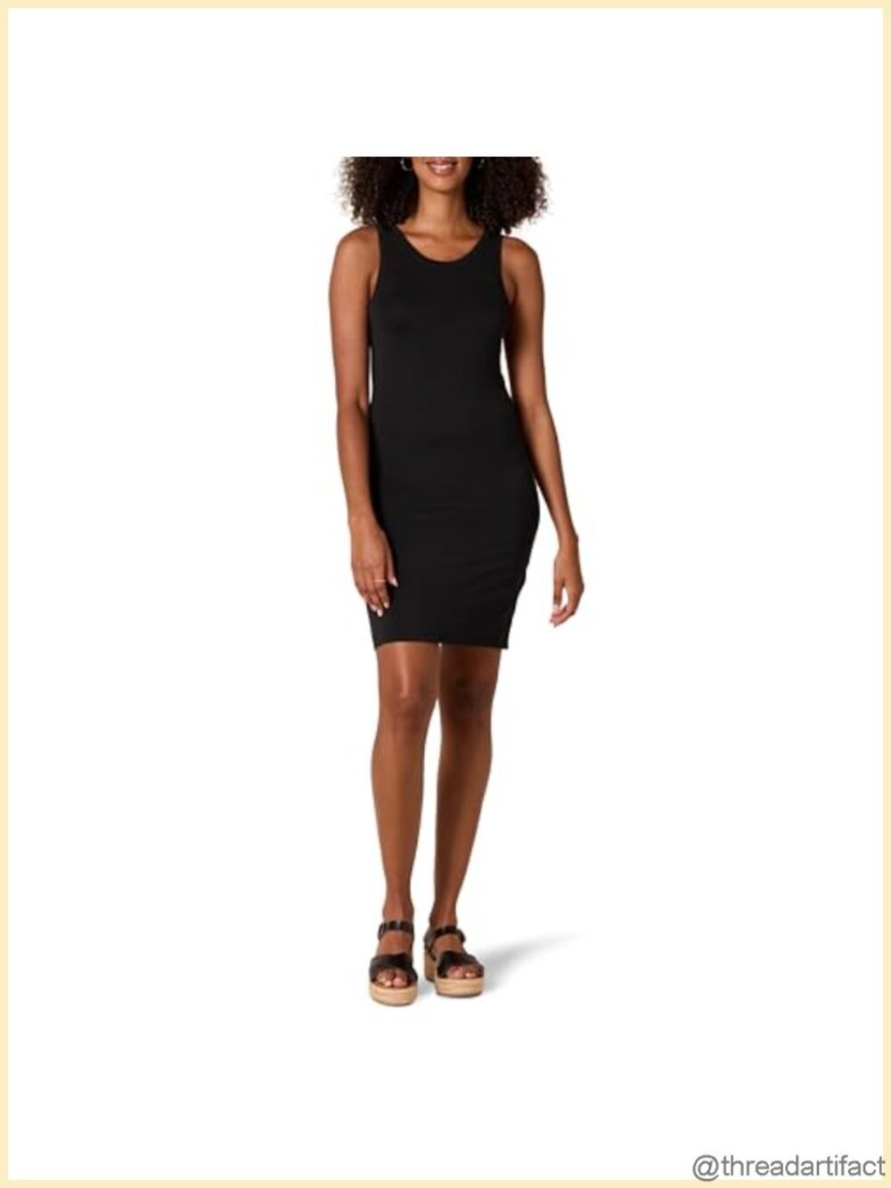 Lightweight Rayon Stretch Jersey Slim Fit Tank Mini Dress